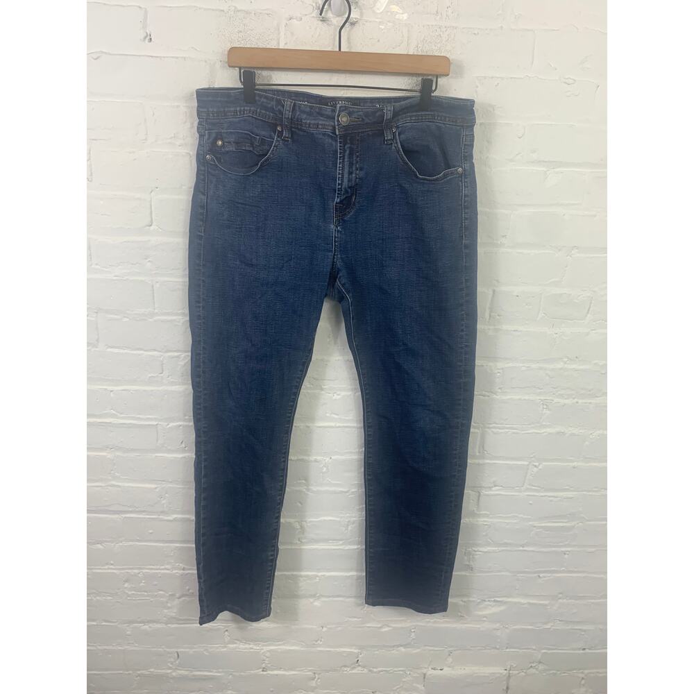 Liverpool Men's Slim Fit Straight Leg Denim Jeans Stretch Cotton Blue Size 36